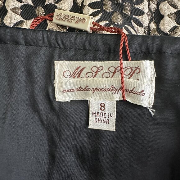 2/$24 NWT Max Studio MSSP Geometric Print Mini Pencil Skirt 8 #A0321 TRB2 - Picture 5 of 9